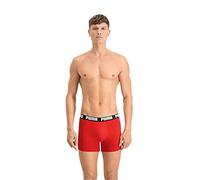 PUMA Men's Boxer, Red/Black, S (Pack of 2)