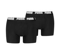 Puma Mens Boxer Shorts 2-Pack Everyday Basic 2P Cotton Stretch, Black/White