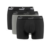 Puma Mens Boxers 3 Pack Solid Underwear Cotton Blend Logo Branded Trunks