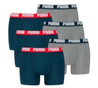 Puma Men's Boxers, 6 Pack - Everyday Basic Boxers 6P, Cotton Stretch,...