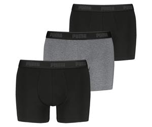 Puma Mens Boxershorts 3 Pack - Boxer 3P Cotton Stretch Logo, Solid