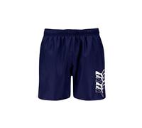 PUMA Men's Cat Logo Mid Length Swim Trunks, Navy, M