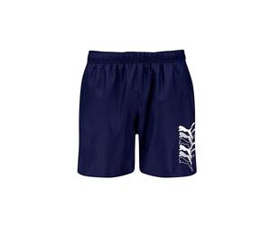 PUMA Men's Cat Logo Mid Length Swim Trunks, Navy, M