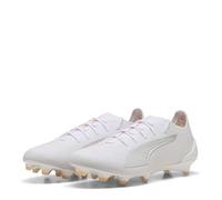 Puma Mens Cloud Ultra 5 Ultimate Adults Firm Ground Football White 8 UK