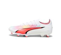 Puma Mens Cloud Ultra Ultimate Firm Ground Football Boots White/Pink 10.5