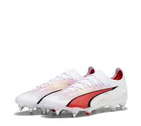 PUMA Mens Cloud Ultra Ultimates.1 Soft Ground Football Boots White/Pink 12 UK