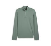 Puma Mens CLOUDSPUN Quarter-Zip Top - Green - Size Medium