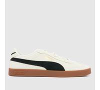 PUMA Men's Club II Trainers in Cream & Black, Suede, Size: 9 UK 9