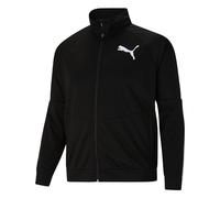 PUMA Men's Contrast Jacket, Black Whit, Large