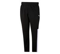 Puma Men's Contrast Pants 2.0 Sweatpants - Black/White, Large (Big & Tall)