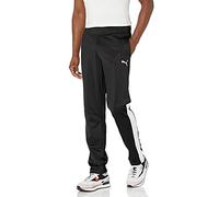 PUMA Men's Contrast Pants 2.0 Sweatpants, Black/White, Large