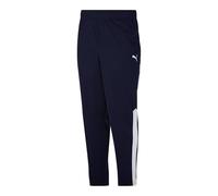 PUMA Men's Contrast Pants 2.0 Sweatpants, Peacoat/White, Medium