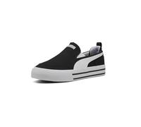 PUMA Men's Court Classic Vulc Slip On Shoes, Black-White, 11.5, 10.5 UK