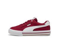 PUMA Men's Court Classic Vulc Sneakers, Dark Crimson-White, 8.5