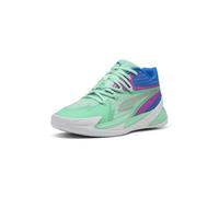 PUMA Men's Dagger Basketball Shoes, Green Glimmer-Pure Magenta, 10, 9 UK