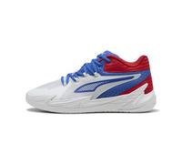 PUMA Mens Dagger Basketball Shoes, White-mountain Blue-for All Time Red Ah25, 6 UK