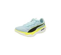 PUMA Mens Deviate Elite 4 Road Running Shoes Blue/Lemon 11 UK