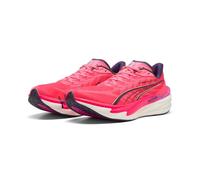 PUMA Men's Deviate Nitro 4 Running Shoes, Puma White-electric Orchid-pure Pink, 10