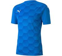 PUMA Men's, Electric Lemonade/Team Power Blue, Standard Teamfinal 21 Graphic Jersey, Small, S