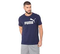 PUMA Men's ESS Logo T-Shirt, Peacoat, Medium