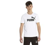PUMA Men's ESS Logo Tee T-Shirt, White, S