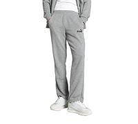 Puma Mens Essentials Logo Open Hem Track Pants Medium Grey Heather M