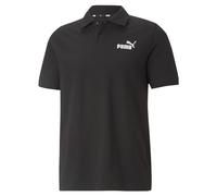 Puma Mens Essentials Pique Polo Shirt - Black Cotton - Size Small