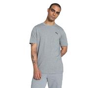 PUMA Mens ESS Small Logo Tee T-Shirt, Medium Gray Heather, L