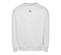 Puma Mens Essential Logo Crew Neck Oversized Sweatshirt - White - M - White - 66% Cotton/34% Polyester