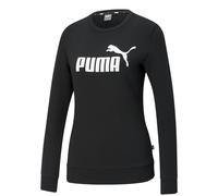 Puma Mens Essential Logo Crew Neck Sweatshirt - Black - L - Black - 100% Mixed