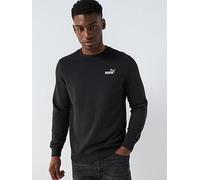 Puma Mens Essential Small No 1 Logo Crew - Puma Black, Puma Black, Size M, Men Puma Black