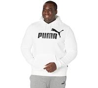 PUMA Men's Essentials Big Logo Fleece Hoodie Bt Hooded Sweatshirt, White, XXL