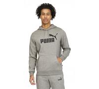 PUMA Men's Essentials Big Logo Fleece Hoodie Hooded Sweatshirt, Medium Gray Heather, X-Large