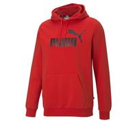 PUMA Men's Essentials Big Logo Fleece Hoodie, Puma Red, Large