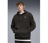 Puma Ess Elevated Wash Relaxed Fit Hoodie Black L Men