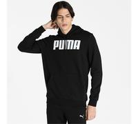 Puma Mens Essentials Full-Length Hoodie Hoody Hooded Top - Black Cotton - Size Medium