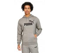 PUMA Men's Essentials Logo Fleece Hoodie (Available in Big & Tall) Hooded Sweatshirt, Medium Gray Heather, S