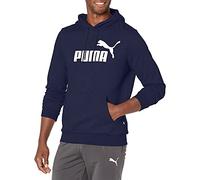 PUMA Men's Essentials Logo Fleece Hoodie (Available in Big & Tall) Hooded Sweatshirt, Peacoat, S