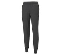 PUMA Men's Essentials Logo Fleece Sweatpants Pants, Dark Gray Heather, Medium