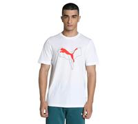 Puma Mens Essentials+ Logo Lab Cat T-Shirt Puma White M