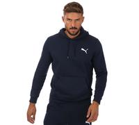 Puma Mens Essentials Small Logo Hoody in Navy Cotton - Size Medium