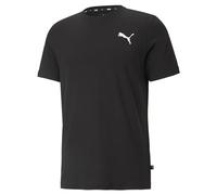 PUMA Mens Essentials Small Logo Tee Black-Cat - XS