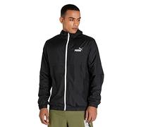 PUMA Mens Essentials Solid Windbreaker Jacket Black M