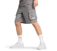 PUMA Men's Essentials Woven 9" Cargo Shorts, Cast Ironss25, 3X-Large