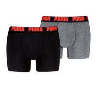 PUMA Men's Everyday Boxer, Black/Blue, M (Pack of 2)