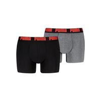 PUMA Men's Everyday Boxer, Black/Blue, S (Pack of 2)