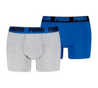 PUMA Men's Everyday Boxer, Blue/Grey Melange, M (Pack of 2)