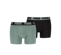 PUMA Men's Everyday Boxer, Olive Green/Black, M (Pack of 2)