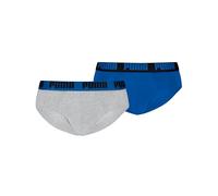 PUMA Men's Everyday Letter, Blue/Grey Melange, S (Pack of 2)