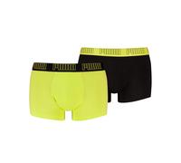 PUMA Men's Everyday Trunks (Pack of 2), Black/Yellow, S